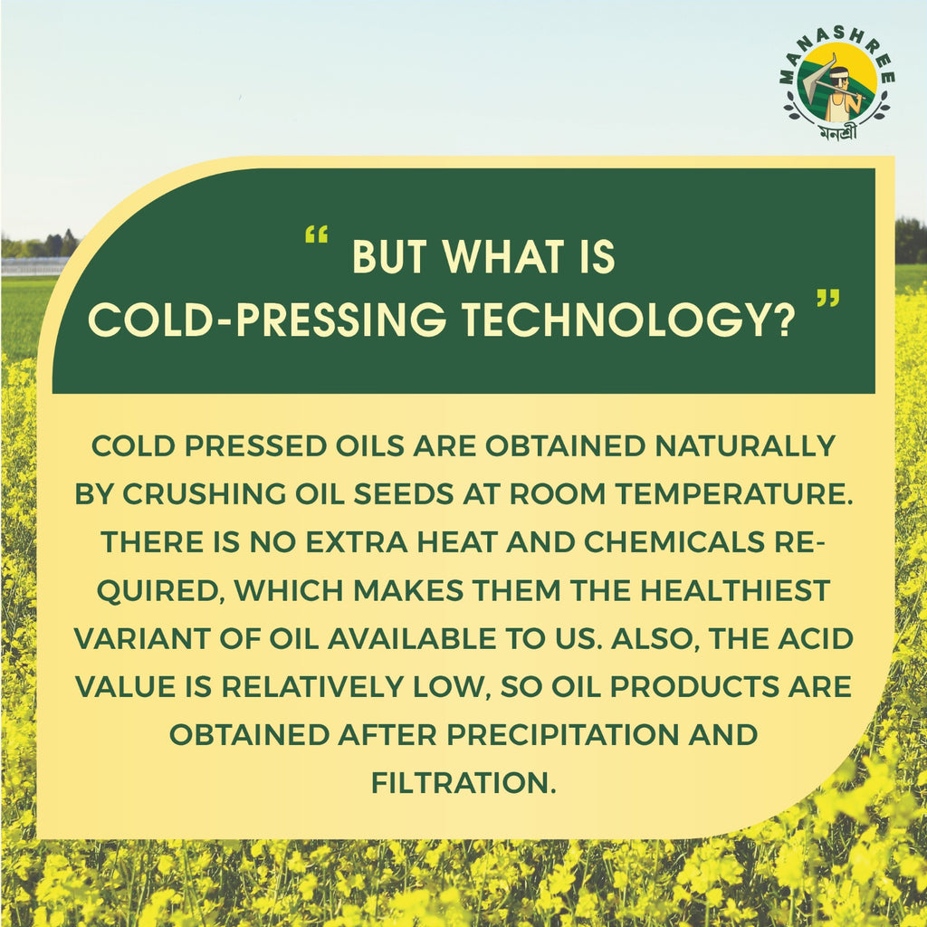 Manashree Cold Pressed Mustard Oil - Seeds collected Directly from farmers